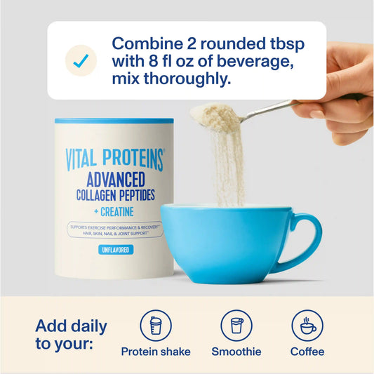 Advanced Collagen Peptides + Creatine - Unflavored