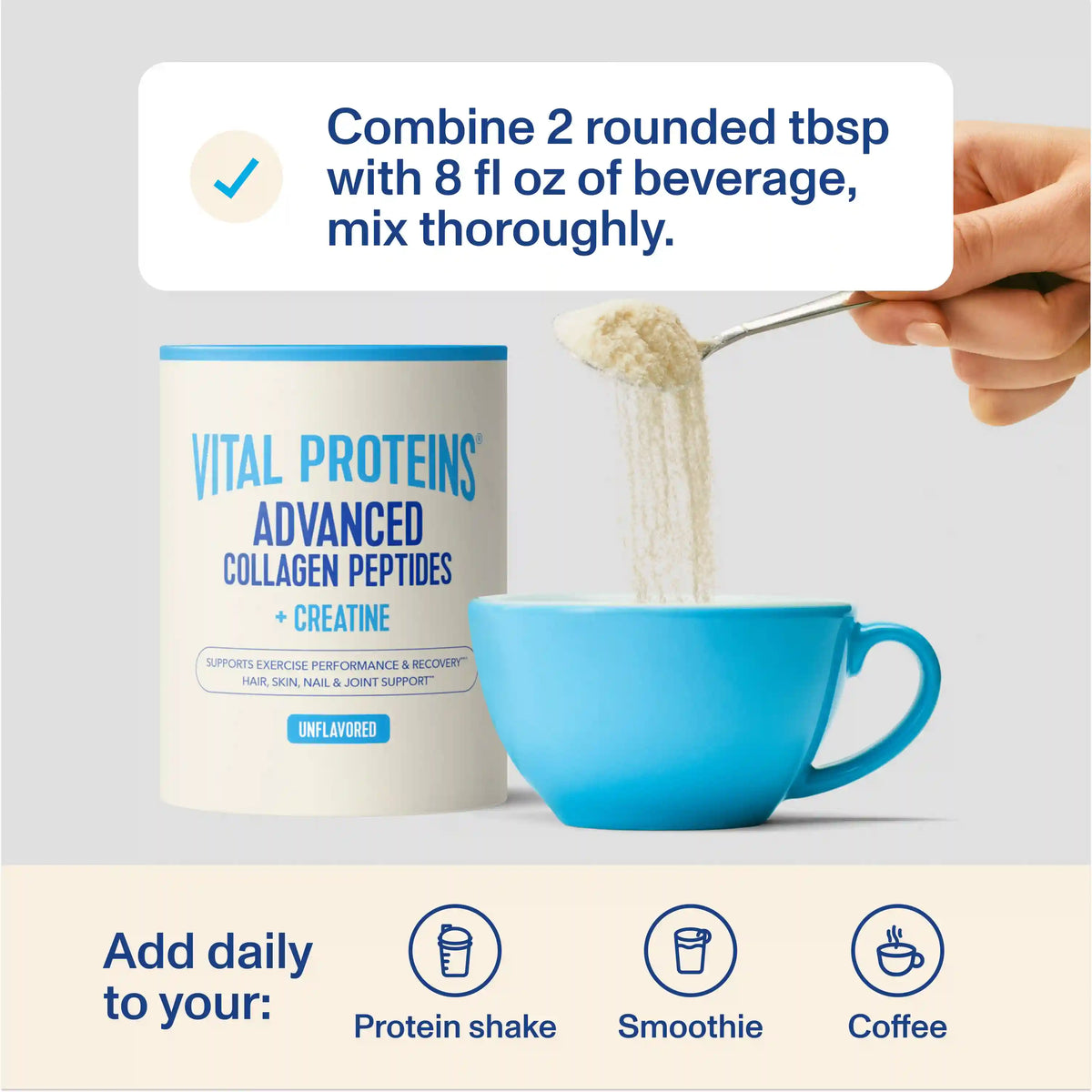 Advanced Collagen Peptides + Creatine - Unflavored
