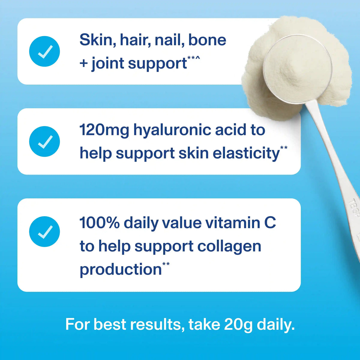 Collagen Peptides Advanced Hyaluronic Acid & Vitamin C 20oz + Free Gift